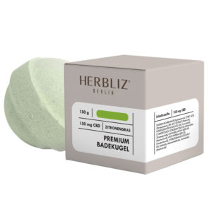 HERBLIZ CBD Badekugel Zitronengras – 150 mg