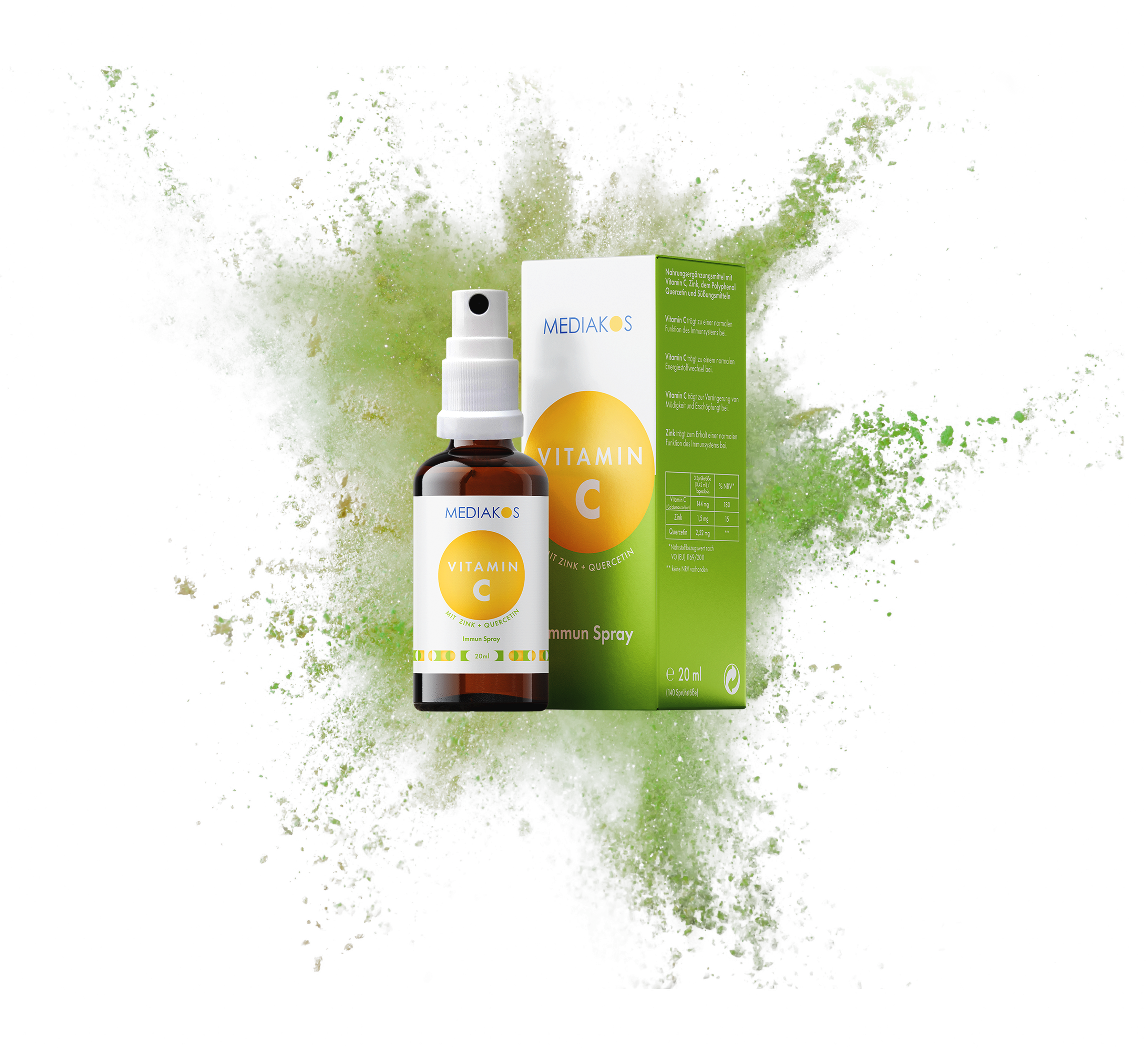 VItamin C Green Splash (ohne Hintergrund)