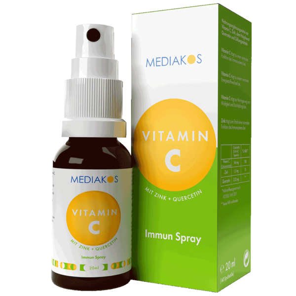 Vitamin C Mediakos Vital Spray Produktbild Mit Verpackung 18369378