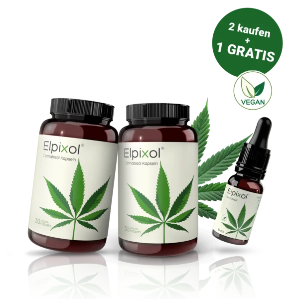 Cannabisöl Kapseln 30 St. 2+1 Bundle