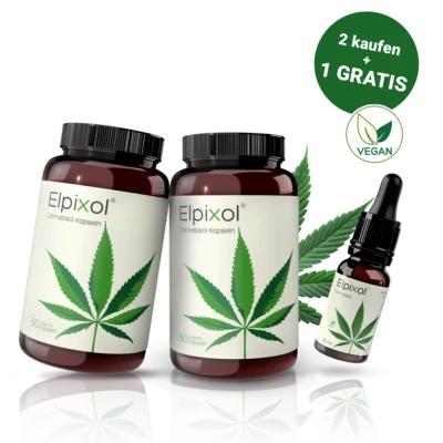 Cannabisöl Kapseln 60 St. 2+1 Bundle