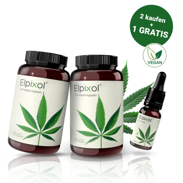 Cannabisöl Kapseln 60 St. 2+1 Bundle