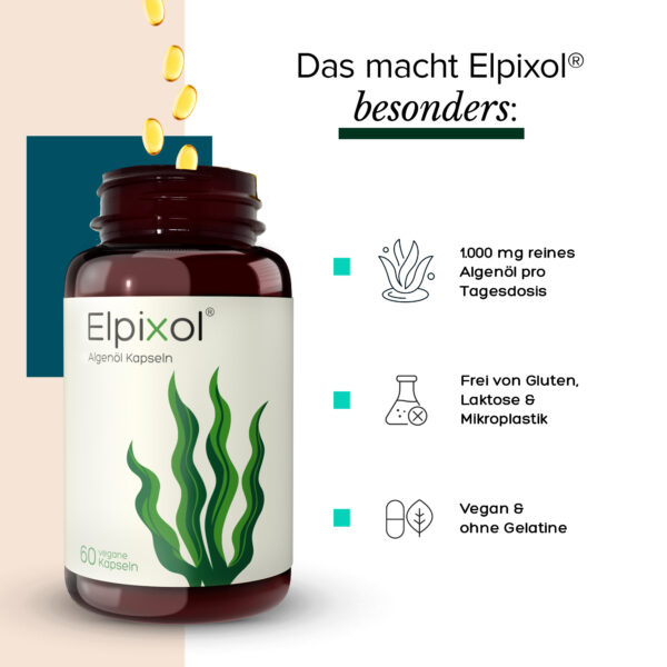 Algenöl Kapseln mit 500 mg EPA + DHA – Bild 5