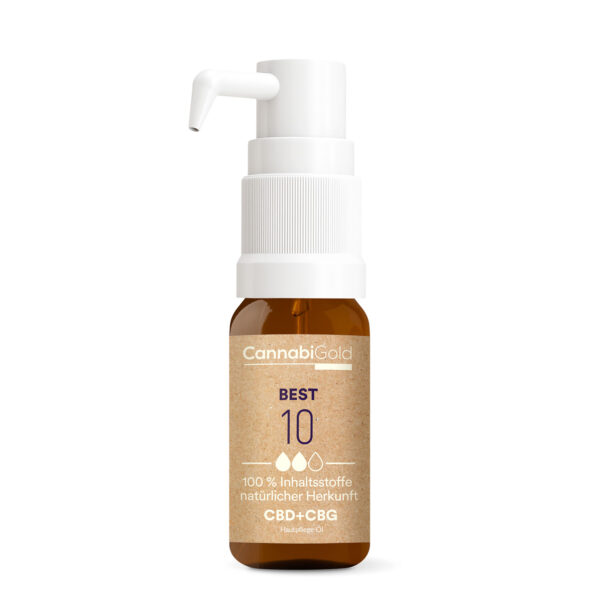 CannabiGold Best 10 - CBD + CBG Hautpflegeöl