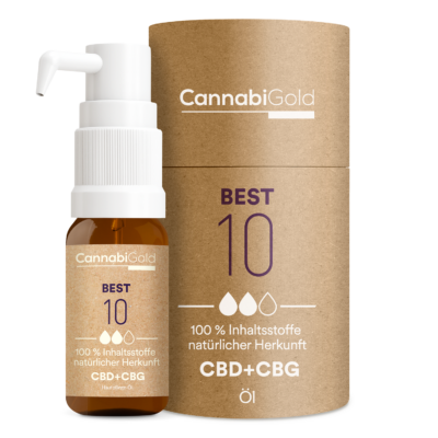 CannabiGold Best 10 - CBD + CBG Hautpflegeöl