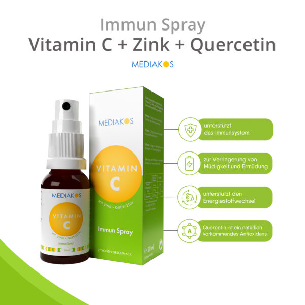 Vitamin C + Zink + Quercetin Immun Spray Health Claims