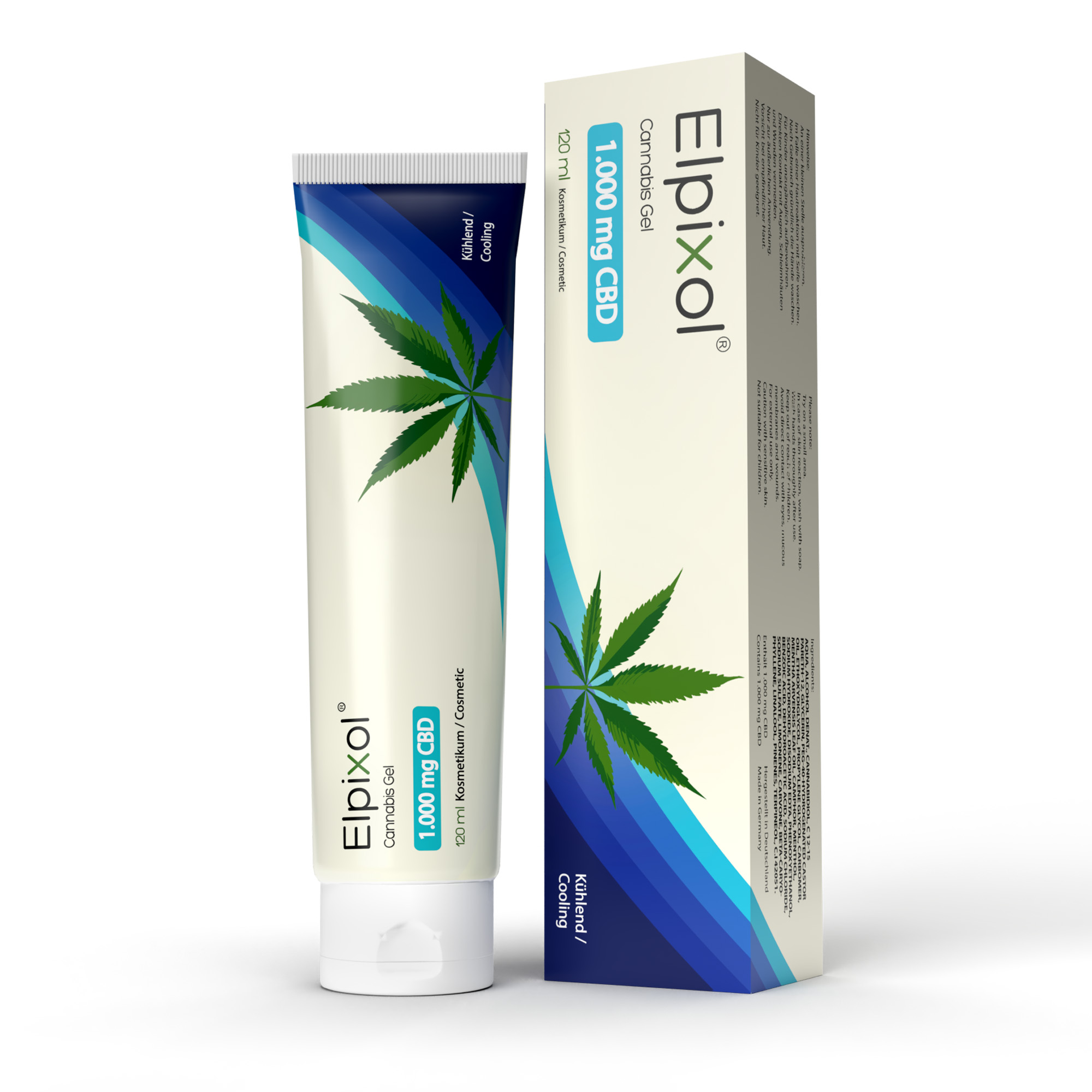 Cannabis Gel mit 1.000 mg CBD - kühlend 120 ml