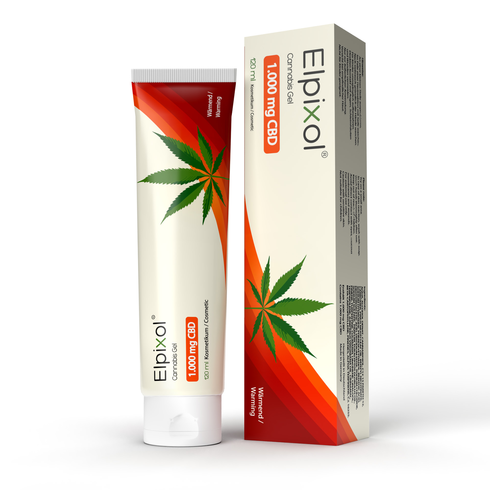 Cannabis Gel mit 1.000 mg CBD - wärmend 120 ml