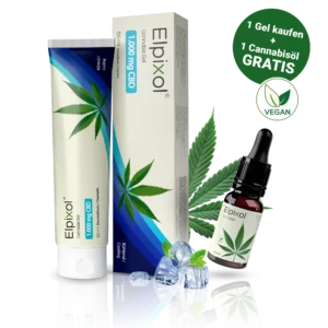 Cannabis Gel mit 1.000 mg CBD – kühlend + 10 ml Cannabisöl gratis