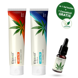 Elpixol Bundle: Wärmendes Cannabis Gel + Kühlendes Cannabis Gel + 10 ml Cannabisöl