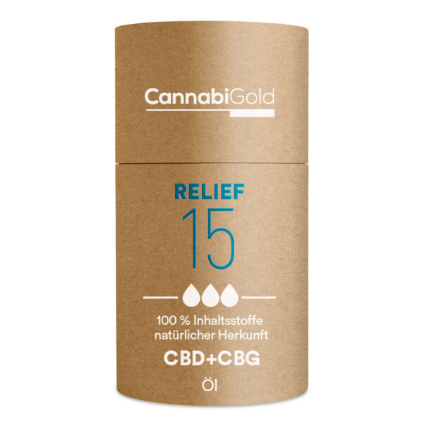 CannabiGold Relief 15- CBD + CBG Hautpflegeöl