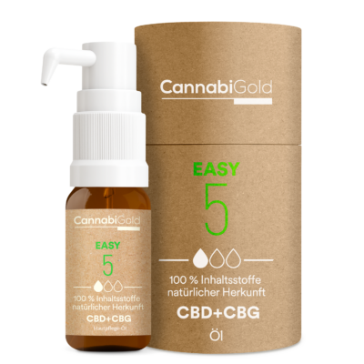 CannabiGold Easy 5- CBD + CBG Hautpflegeöl