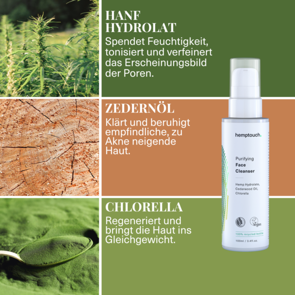 Hemptouch - Klärendes Gesichtsreinigungsgel