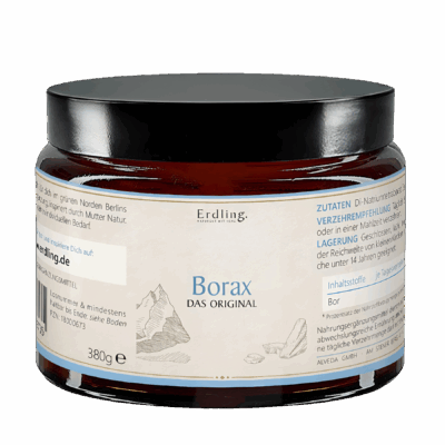 Erdling Borax Pulver im Tiegel von Waldkraft