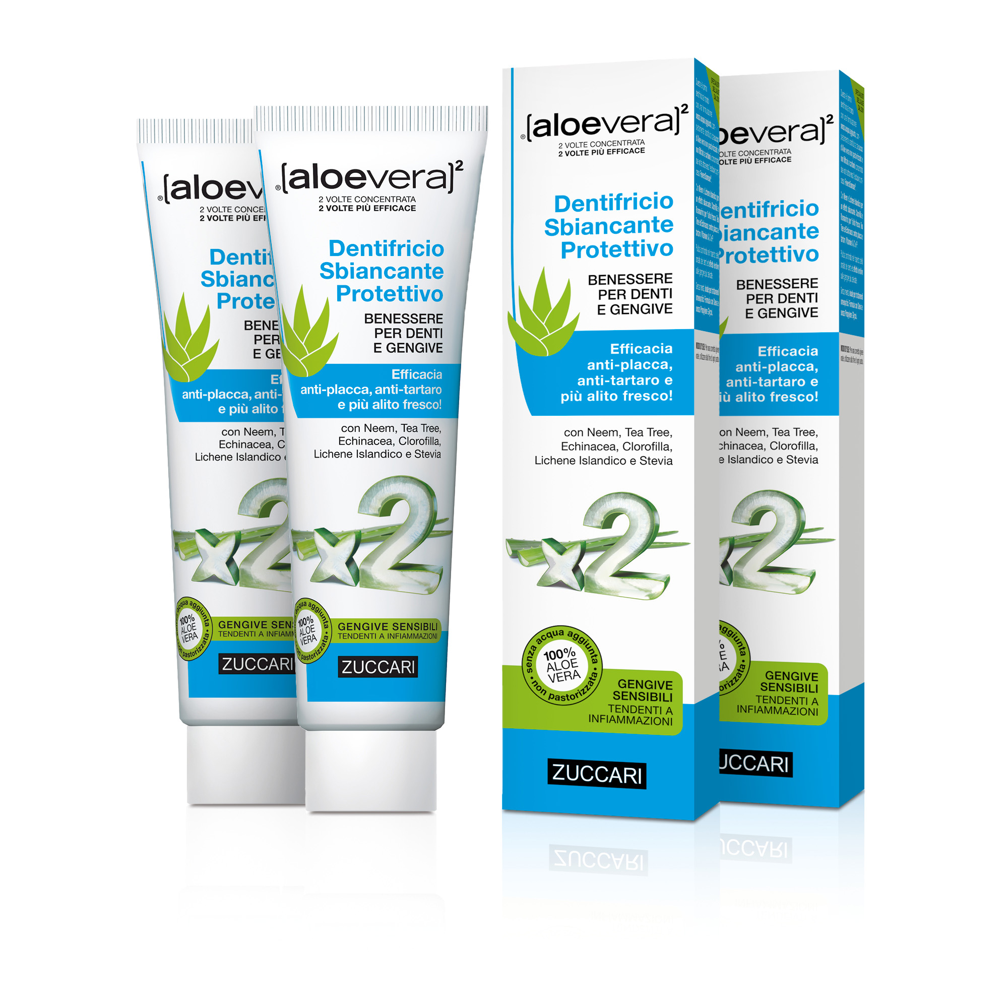 Schützende Whitening Zahnpasta 2x80 ml