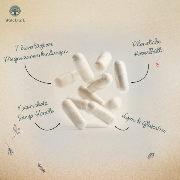 Magnesium Komplex mit Glycinat + Taurat - 120 Kapseln – Bild 2