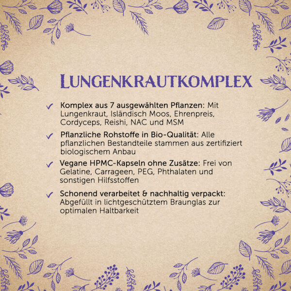 Erdling Lungenkraut Komplex Kapseln von Waldkraft