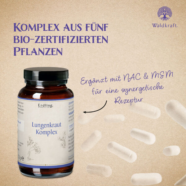Erdling Lungenkraut Komplex Kapseln von Waldkraft