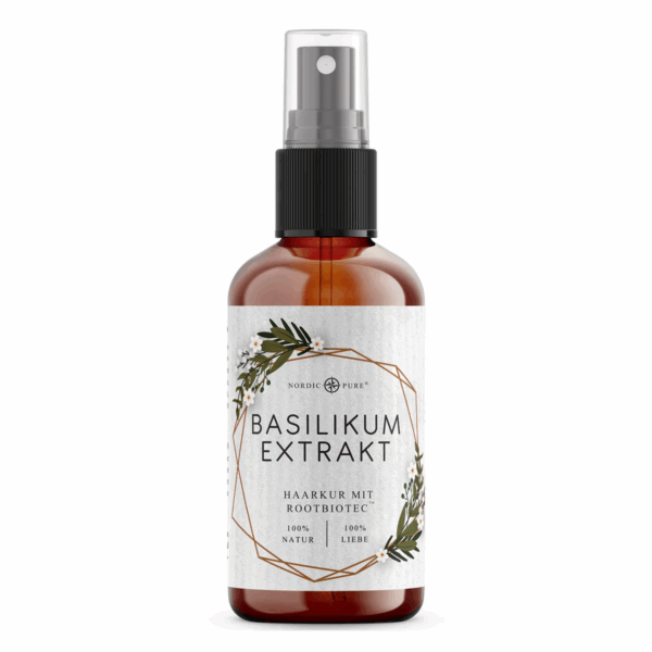 Nordic Pure Basilikumextrakt Haarkur - Flasche