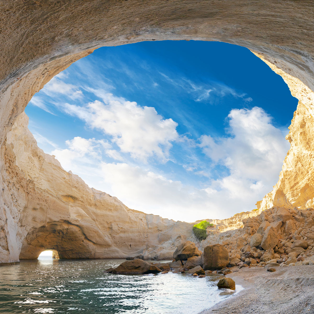 Bentonit Pulver von Nordic Pure - Küste in Milos