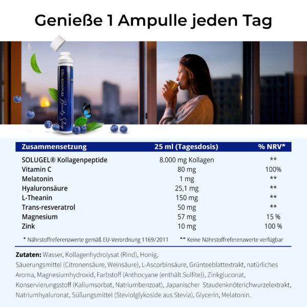 COLLAGEN PURE Beauty Sleep - Zusammensetzung 2
