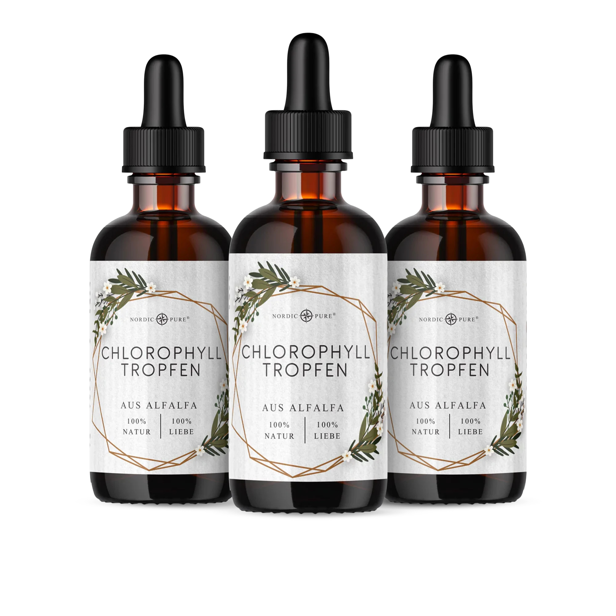 Nordic Pure Chlorophyll-Tropfen aus Alfalfa