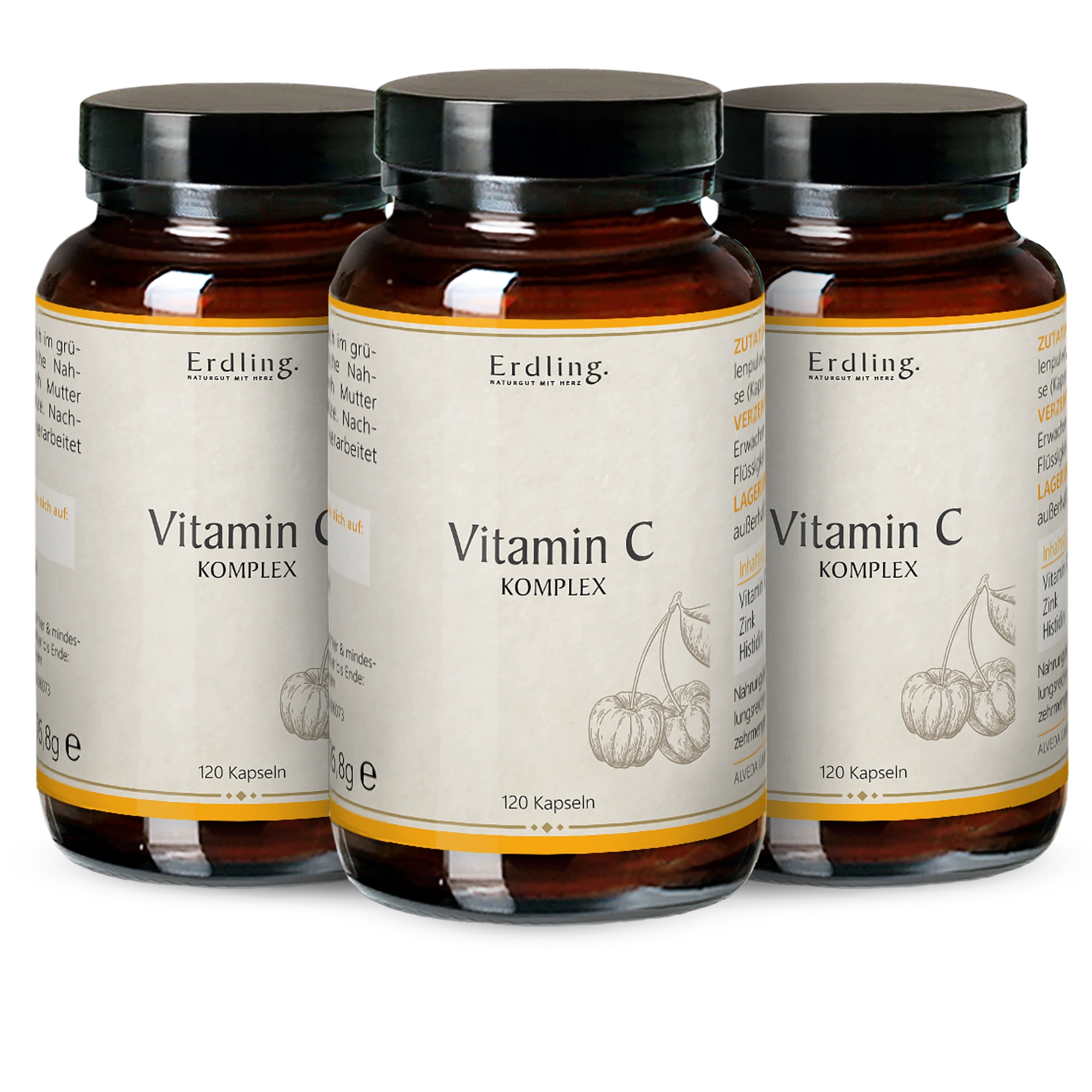 Erdling Vitamin C Komplex mit Zink + Histidin