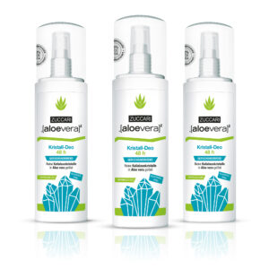 Kristall-Deo 48 h von Zuccari mit Aloe Vera 3er Bundle