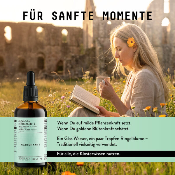 Marishanti Ringelblume Extrakt Product in action