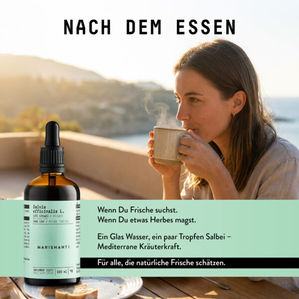 Marishanti Salbei Extrakt Product in action