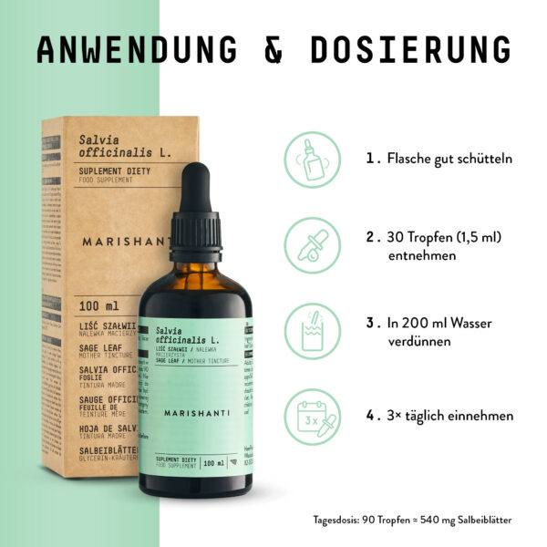Marishanti Salbei Extrakt Usage