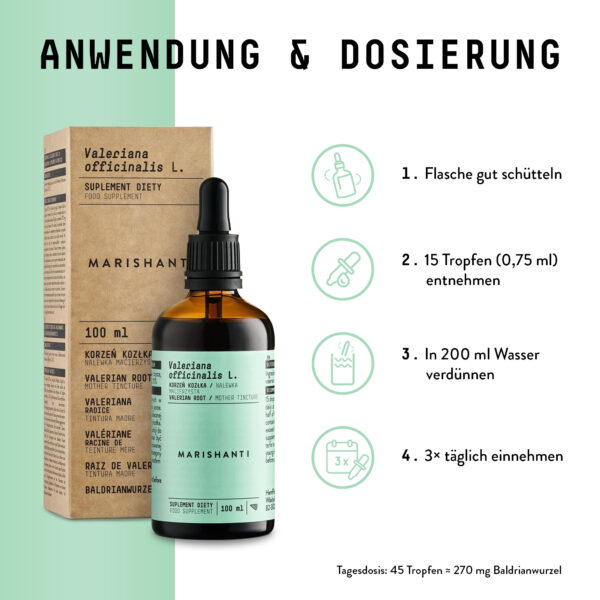 Marishanti Baldrianwurzel Extrakt Usage