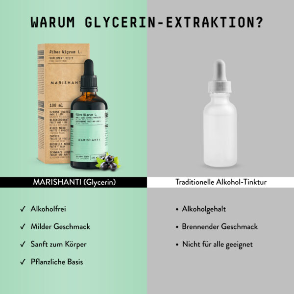Marishanti Schwarze Johannisbeere Extrakt Comparison