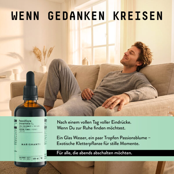 Marishanti Passionsblumen Extrakt Product in action