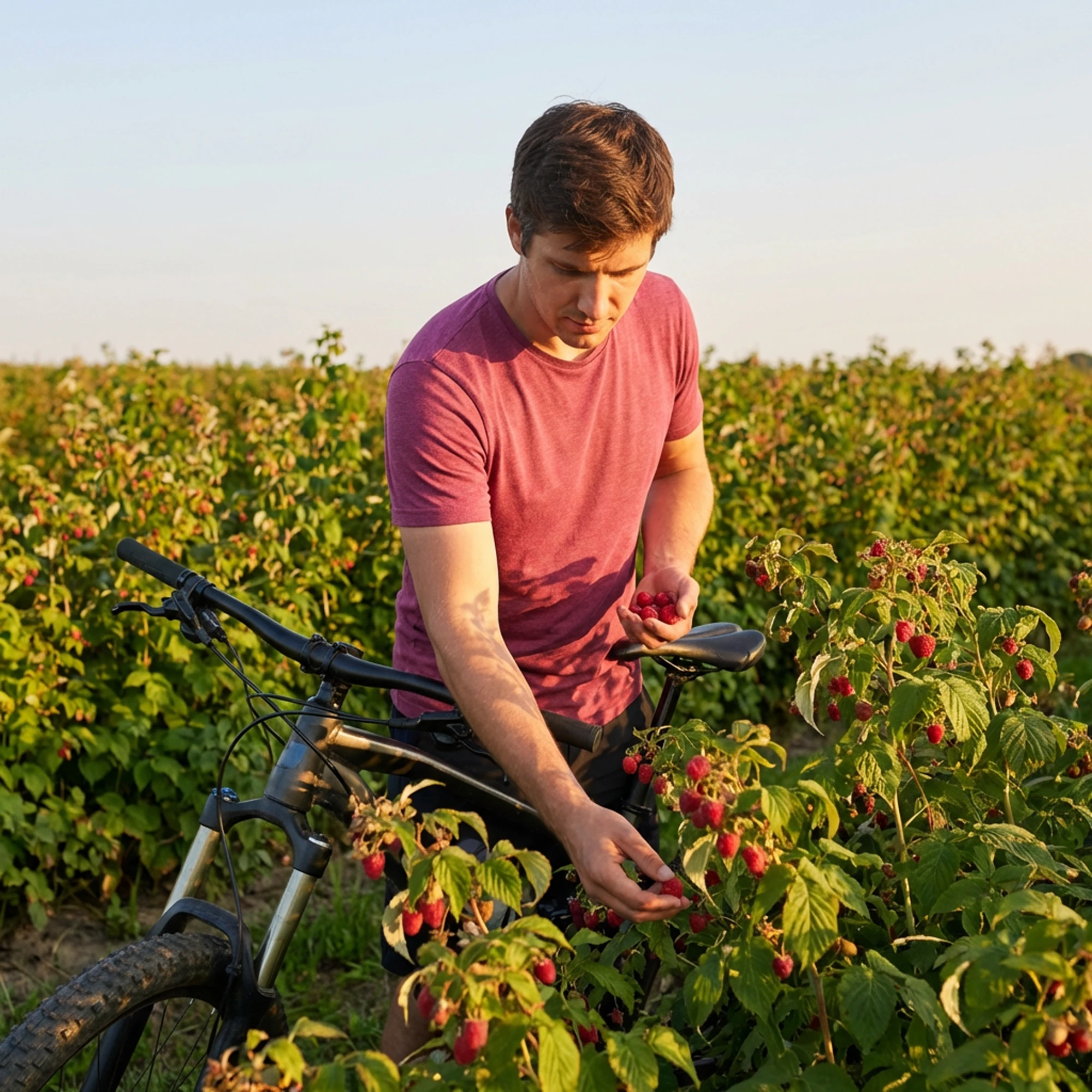 Monte Nativo - Mann im Himbeerfeld
