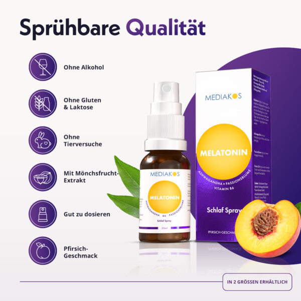 Mediakos Melatonin Schlaf Spray Rich Content Icons