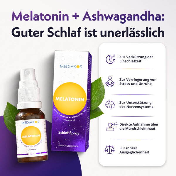 Mediakos Melatonin Schlaf Spray USPs