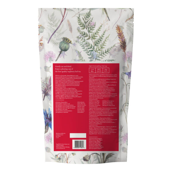 Himbeerblätter Kräutertee lose Rückseite