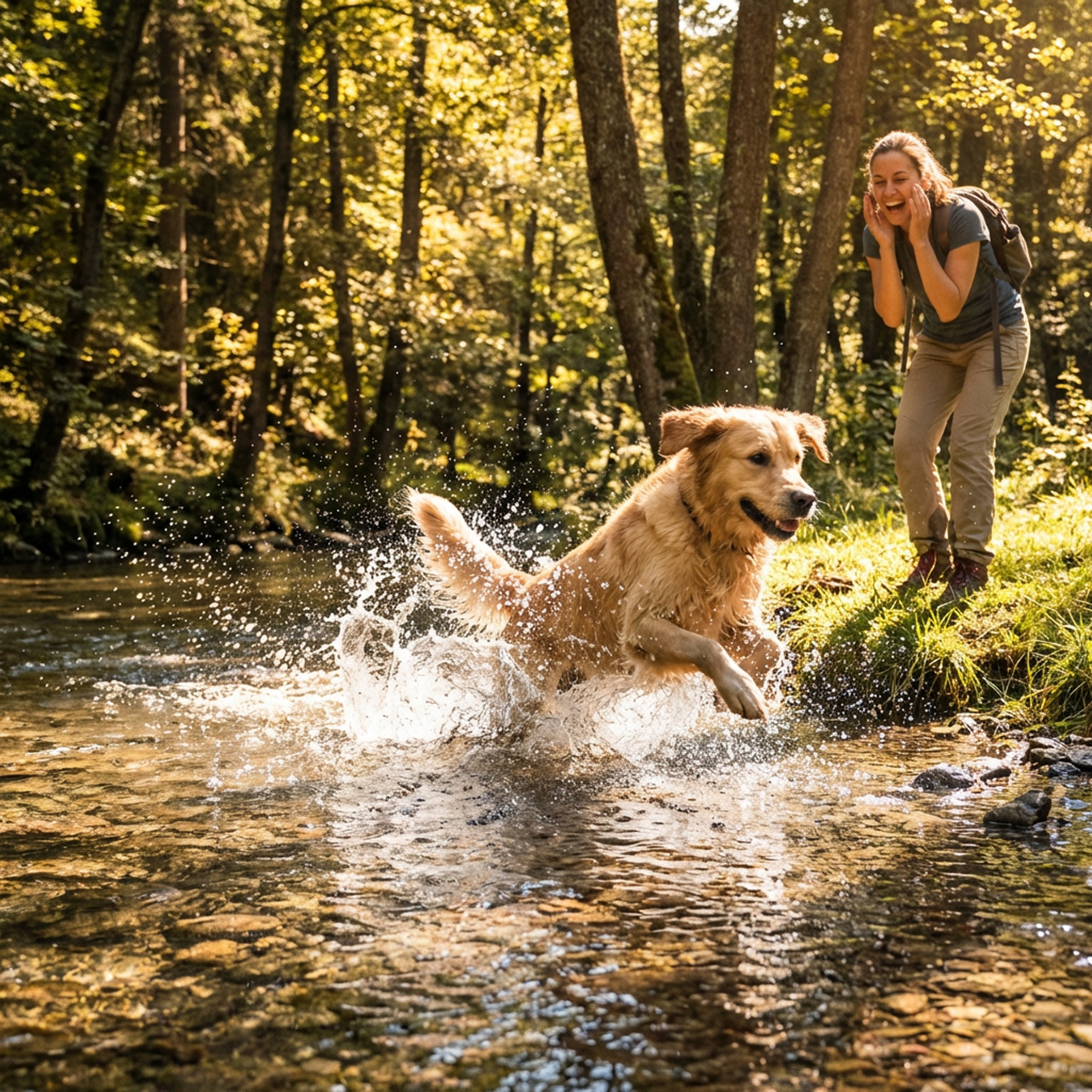 Waldkraft Phyto Moor – Moortrunk für Hunde, Katzen und Pferde -Hund im Wald