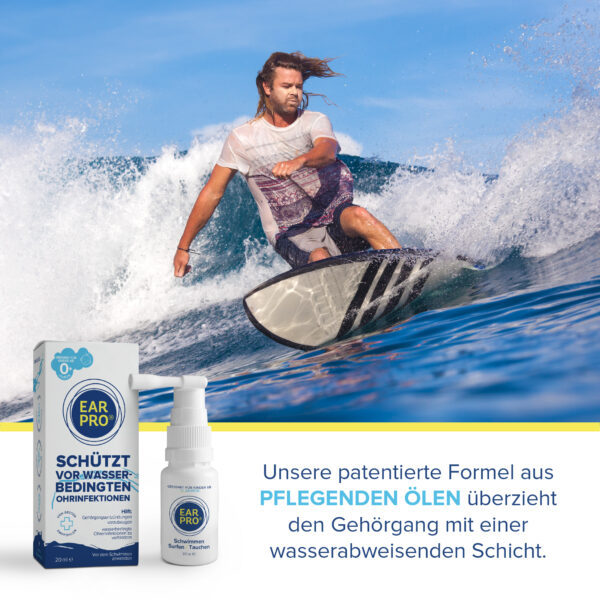 Ear Pro 2 Surfer auf dem Wasser