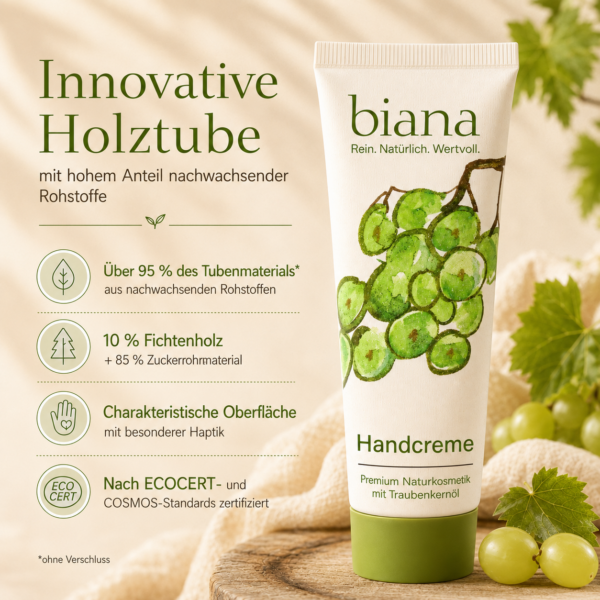 biana Handcreme Richcontent 3 Holztube