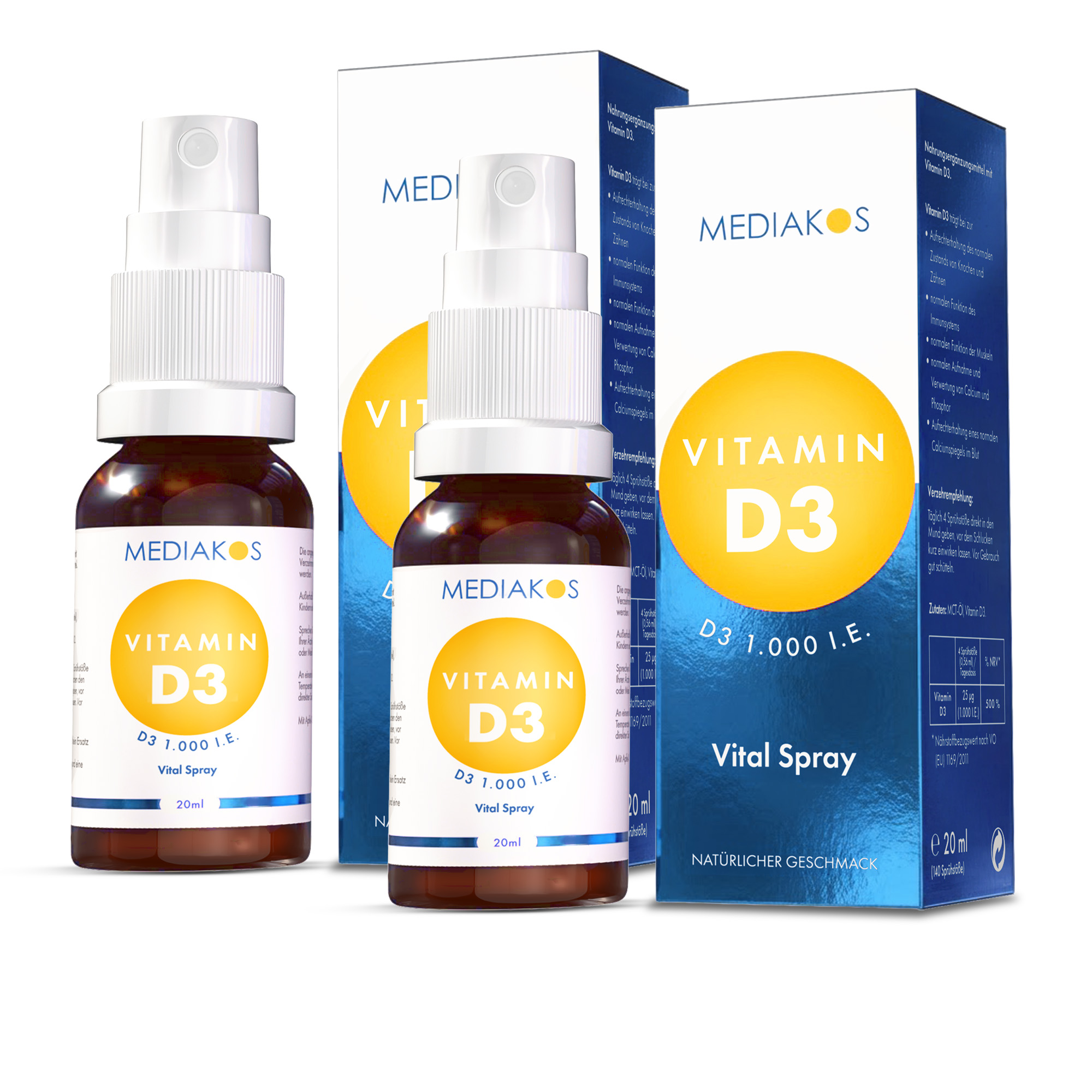 Mediakos® Vitamin D3 1.000 I.E. Vital Spray