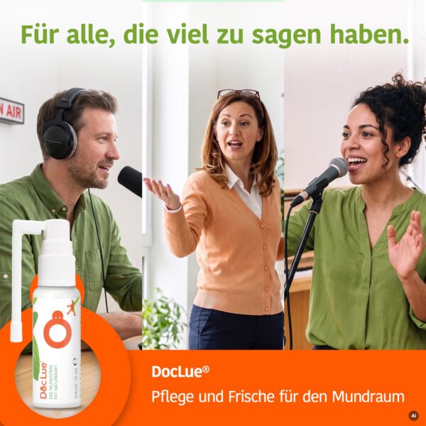 DocLue® Mund- & Atemspray – für Menschen, die viel sprechen und singen