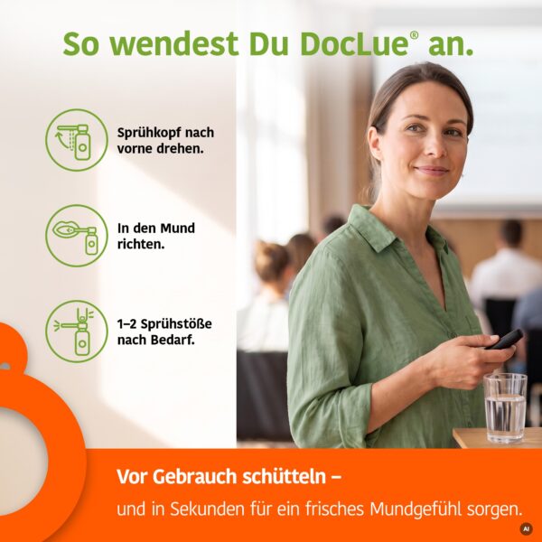 DocLue® Mund- & Atemspray – So wendest Du DocLue® an