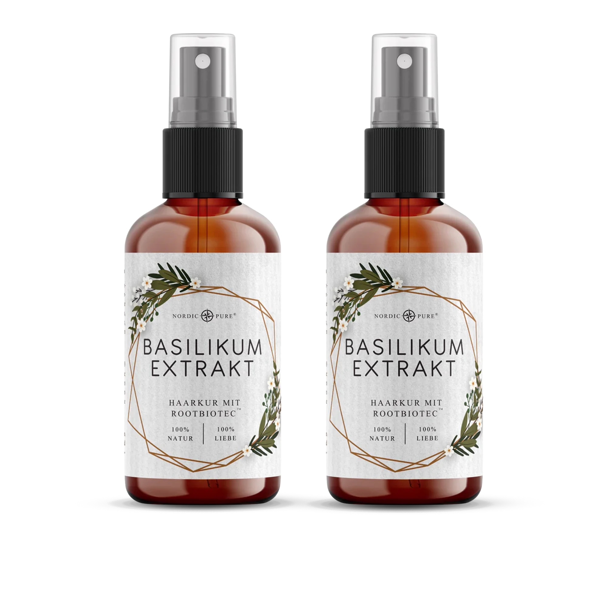 Nordic Pure Basilikum-Extrakt Haarkur mit RootBioTec™