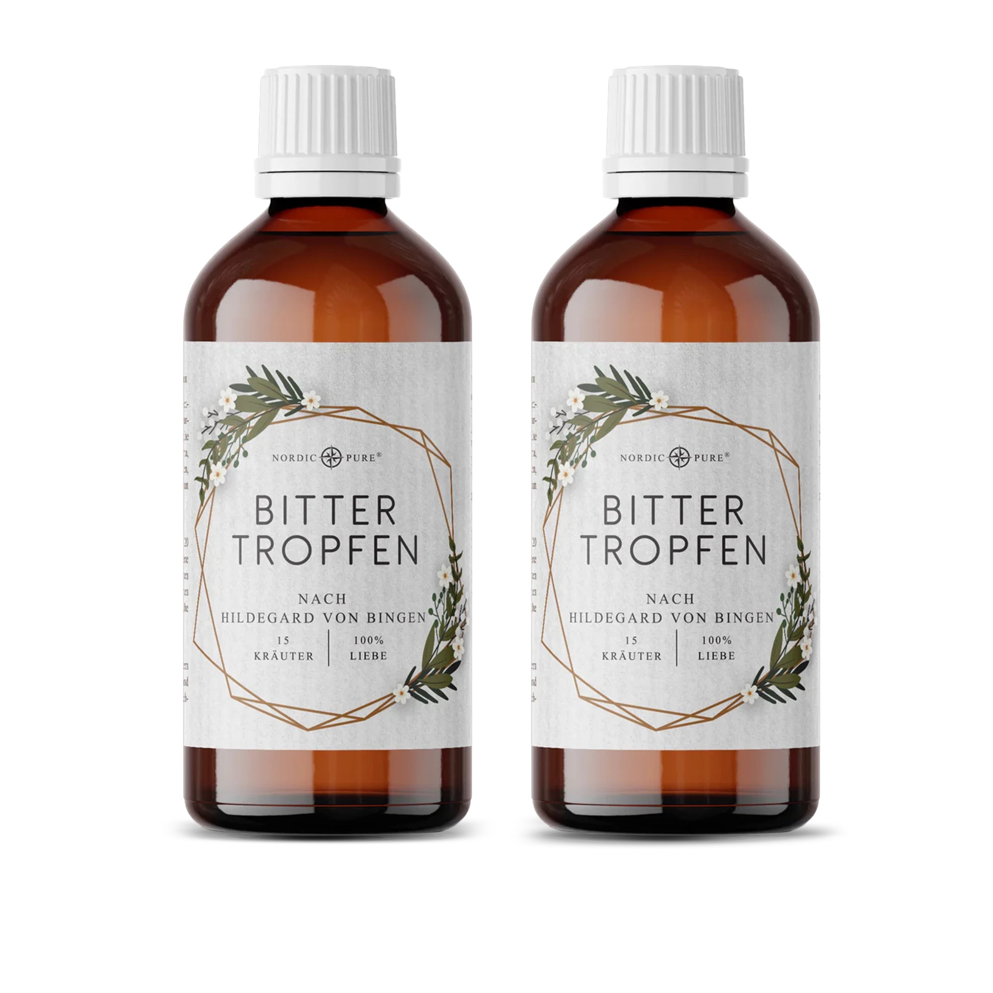Nordic Pure Bittertropfen – 15 Kräuter nach Hildegard von Bingen