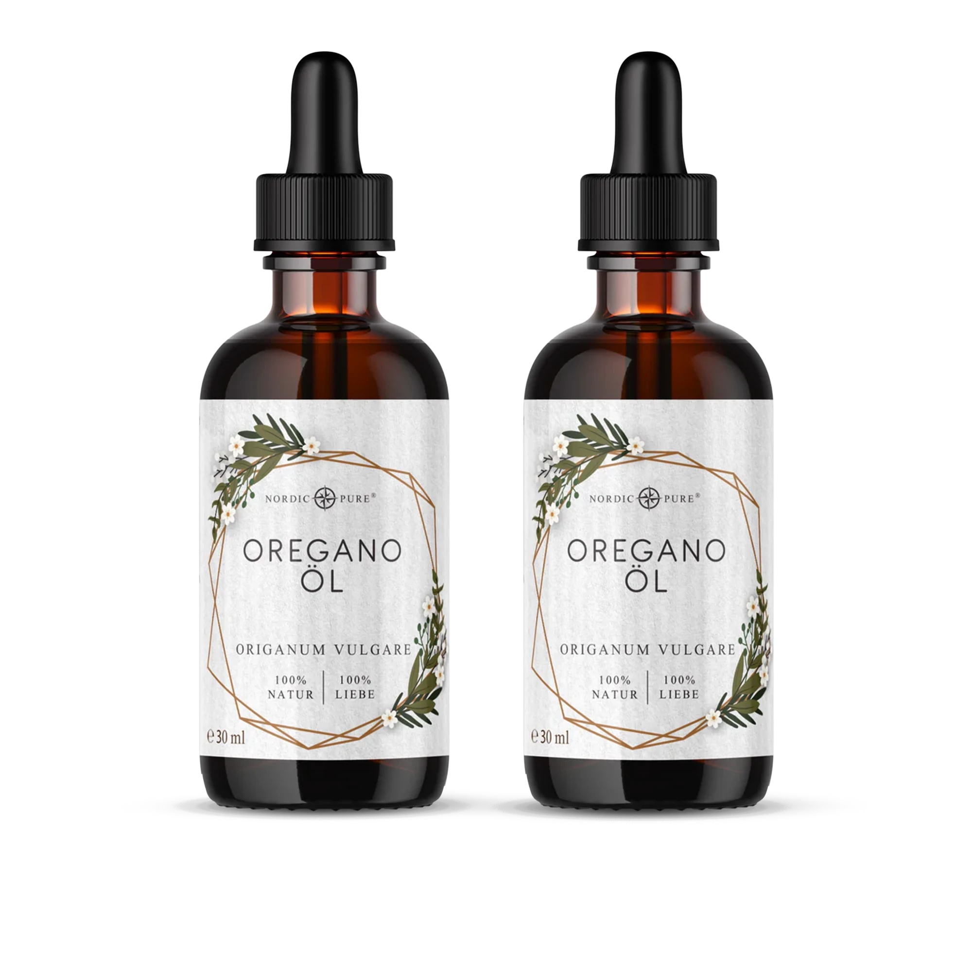 Nordic Pure Oreganoöl – 80 % Carvacrol, naturrein & geprüft