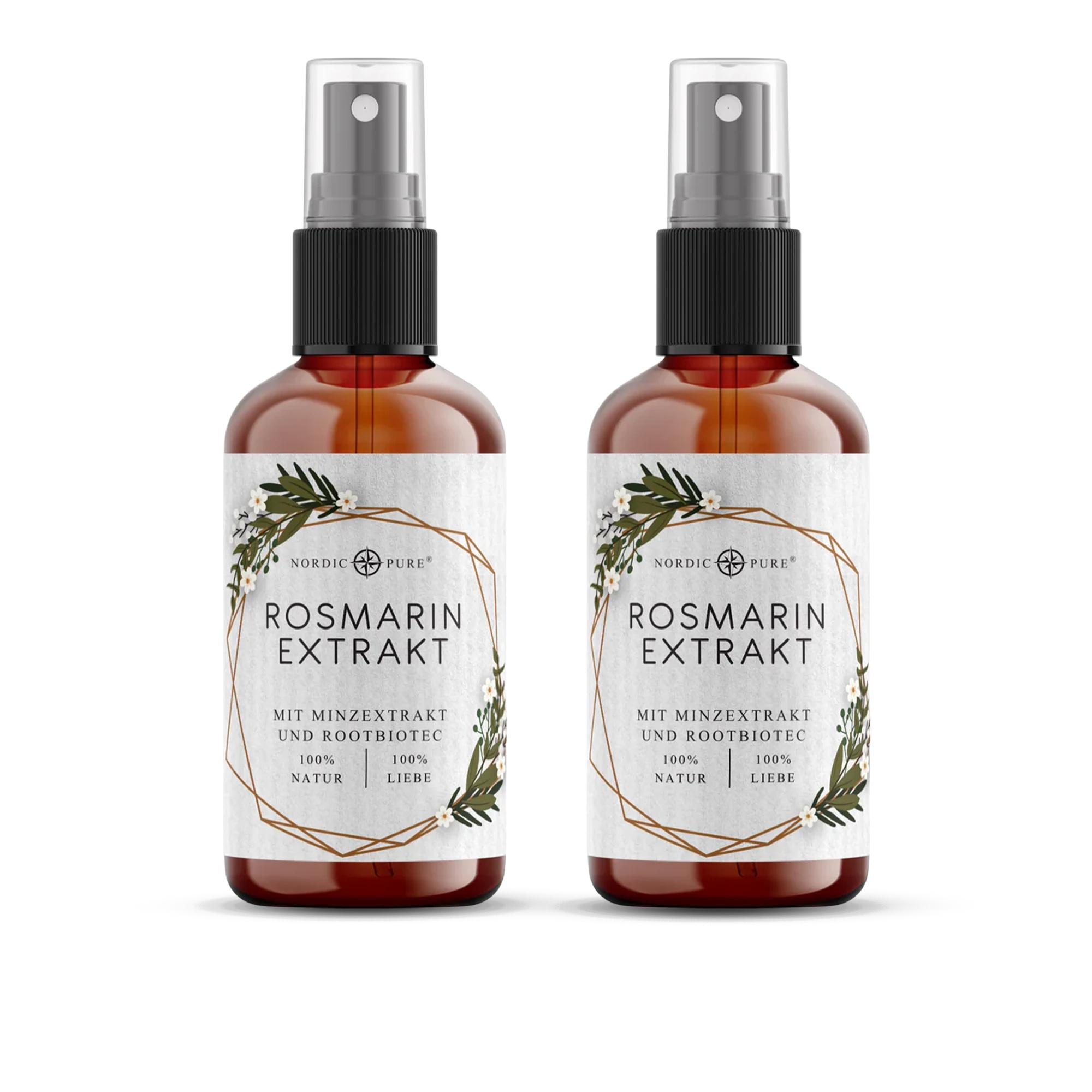 Nordic Pure Rosmarin-Minze-Extrakt – Haarpflege mit RootBioTec™, alkoholfrei