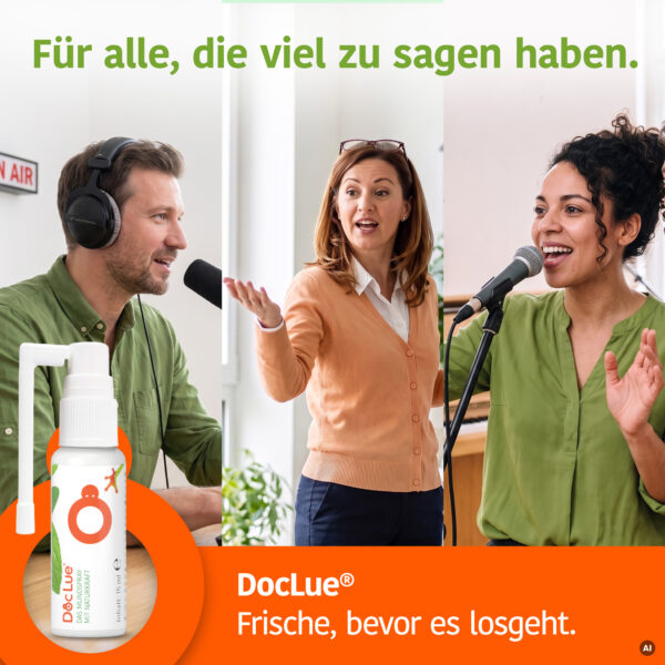 DocLue® Mund- & Atemspray – Für alle, die viel zu sagen haben